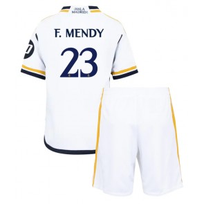 Real Madrid Ferland Mendy #23 Hemmaställ Barn 2023-24 Kortärmad (+ Korta byxor)